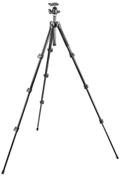 Manfrotto Bogen 293 Compact Aluminum 4 Section (Black) Tripod with (Quick Release) Ball Head