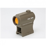 HOLOSUN ELITE MICRO REFLEX SIGHT - FDE, 2 MOA GREEN DOT, SHAKE AWAKE