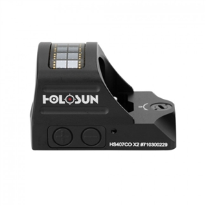 HOLOSUN OPEN REFLEX SIGHT - BLACK, 8 MOA RED RING, ALUMINUM