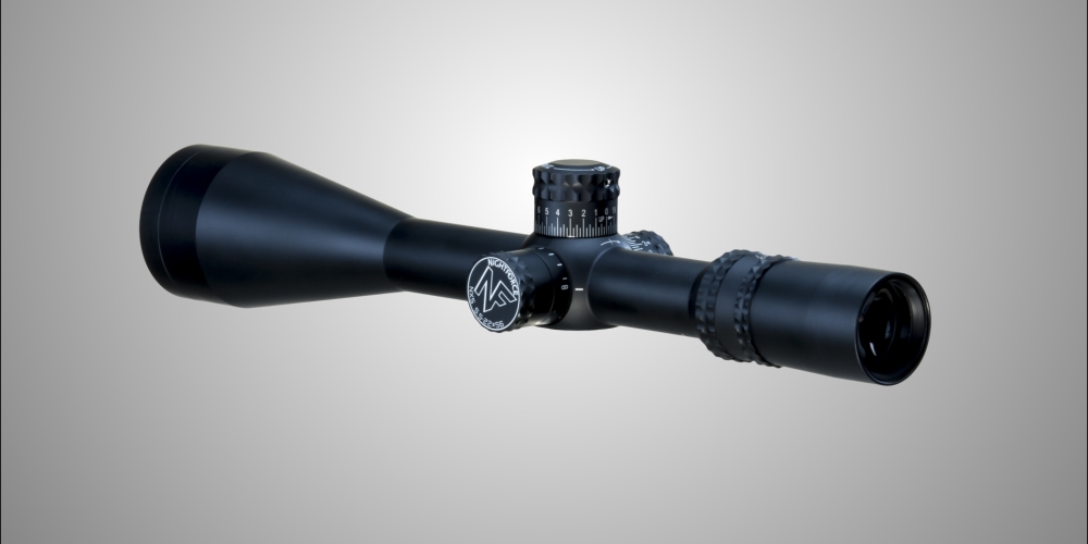 NIGHTFORCE NXS 5.5-22x56mm (Matte) 30mm Tube SF (0.1 Mil-Radian Knobs) with  ZeroStop & Mil-Dot Reticle (C244)