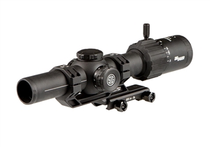 SIG SAUER TANGO MSR SCOPE, 1-8X24MM, 30MM, SFP, ILLUMINATED MSR BDC8 RETICLE, 0.5 MOA CAPPED, BLACK W/ 1.535 MOUNT