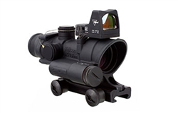 Trijicon ACOG 4x32 LED Illuminated Red Crosshair Reticle, 3.25 MOA RMR Sight, and TA51 Mount