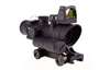 Trijicon ACOG 4x32 LED Illuminated Red Crosshair Reticle, 3.25 MOA Adjustable RMR Sight, and TA51 Mount