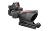 Trijicon ACOG 4x32 Scope, Dual Illuminated Red Chevron .223 Ballistic Reticle, 3.25 MOA RMR Sight, and T1A51 Mount