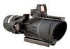 TRIJICON ACOG 6x48mm MGO Dual Illuminated Red Chevron .223 Ballistic Reticle 8.0 MOA RMR Sight and TA75 Adapter