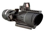 TRIJICON ACOG 6x48mm MGO Dual Illuminated Red Chevron .223 Ballistic Reticle 8.0 MOA RMR Sight and TA75 Adapter