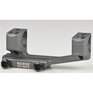 Warne Mount 20MOA 30mm MSR Gray Ext Skeletonized